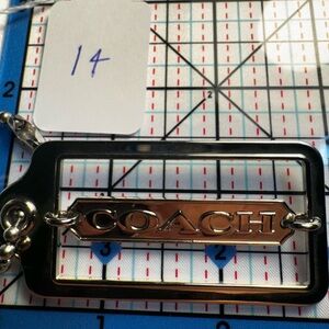 Coach Silver Hangtag